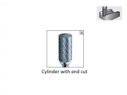 Cylinder with end cut